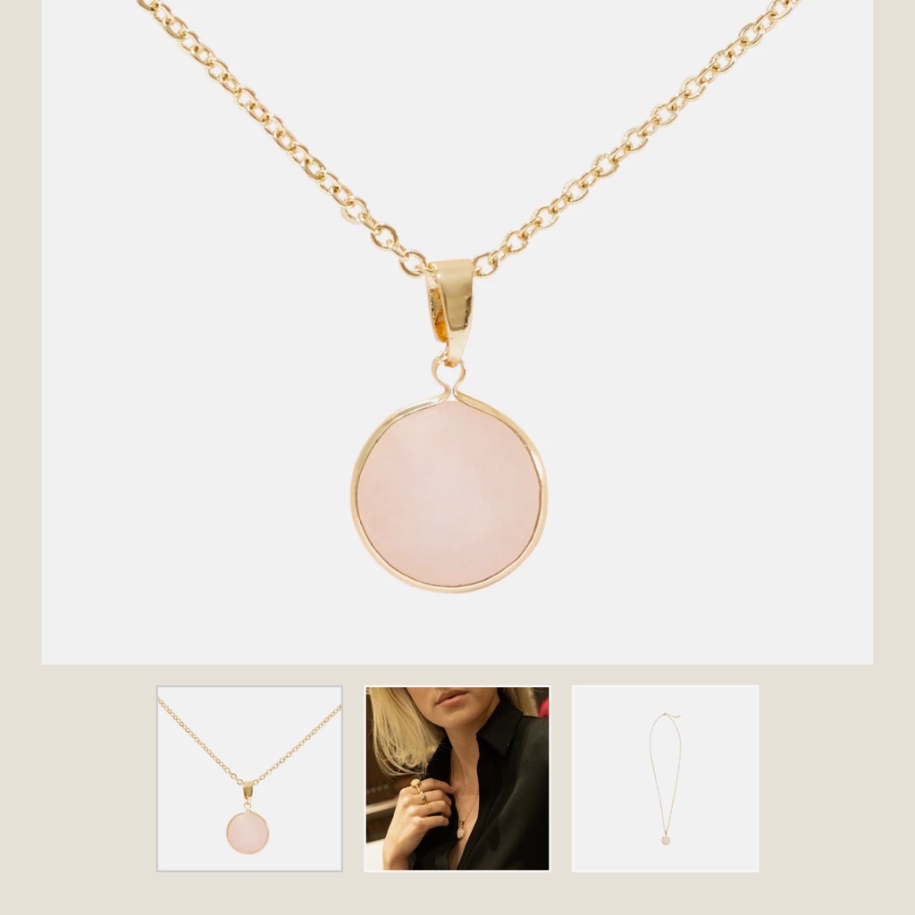 Rose And Gold Sanctuary Necklace Nwt